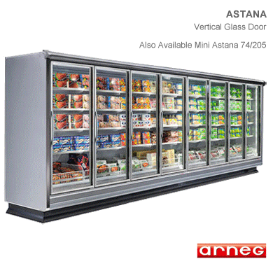 Astana - Vertical Glass Door, Remote Condensing Unit - Trade Cooling Ltd