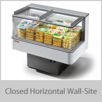 Closed Horizonal Wall-Site Energy Efficient Refrigeration Units