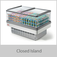 Closed Island Energy Efficient Refrigeration Units