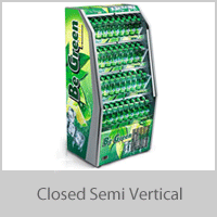 Closed Semi Vertical - Oscartielle Energy Efficient Refrigeration Unit