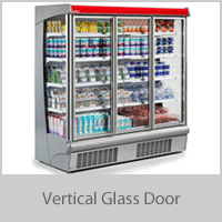Vertical Glass Door Energy Efficient Refrigeration Units